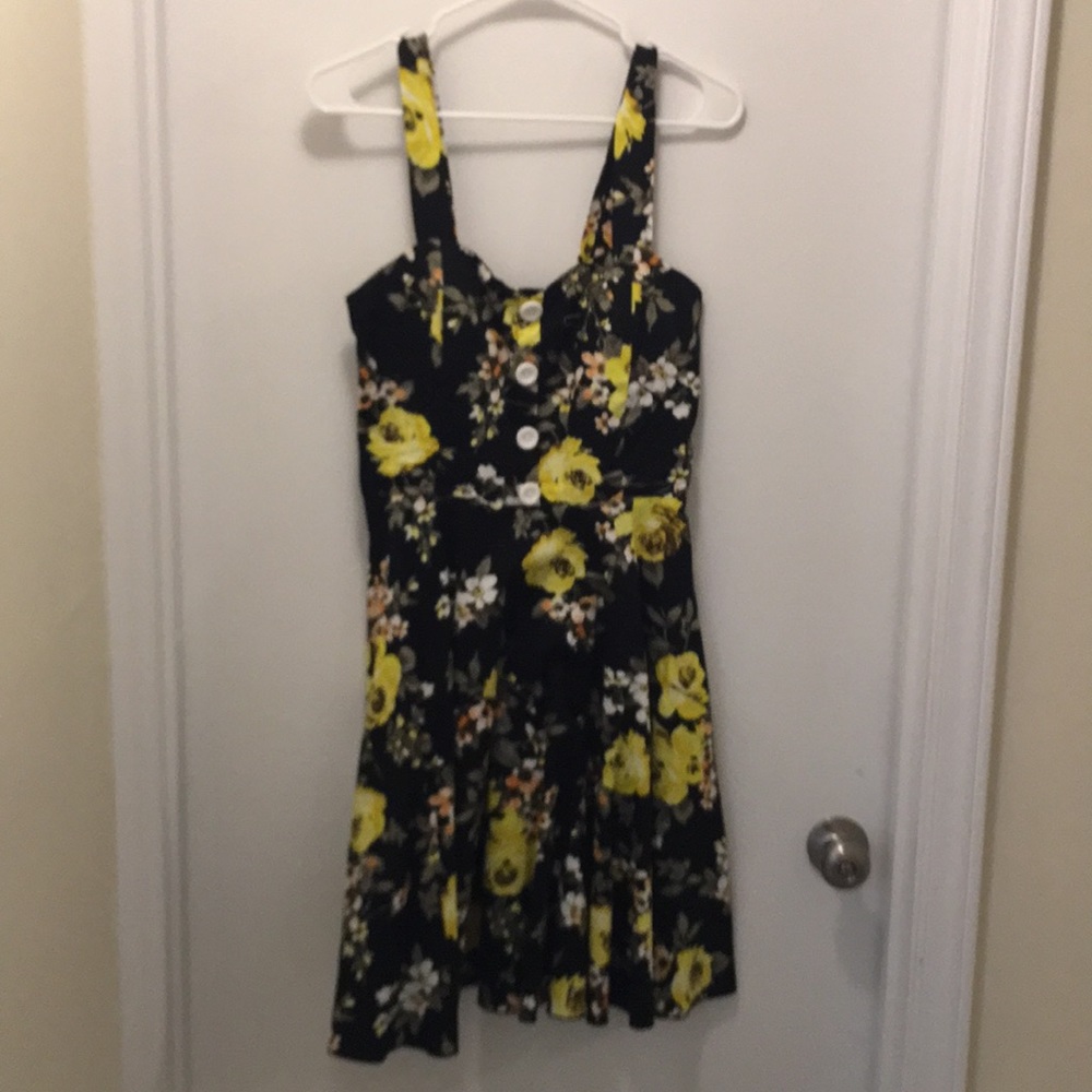 Floral 50’s style A-line dress Large